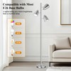 QiMH Tree Floor Lamp with 3 Light Bulbs, Standing Tall