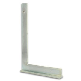 hedue® Engineer's Square with Stop - Angle Try Square Made of Galvanised Steel, Right Angle Tool 250 x 160 mm