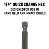 1/8" Quick Change Hex Shank High Speed Steel Drill Bit,