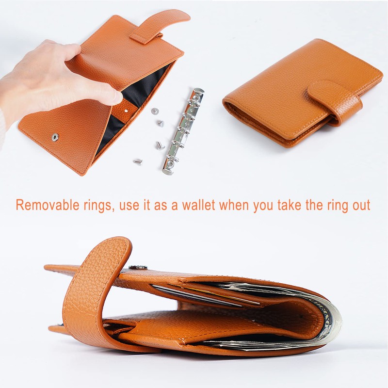 Moterm A8 Regular Rings Planner - Genuine Leather Binder Organiser