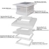 Dynaming 8 Pack Solar Post Cap Lights Outdoor with Flickering