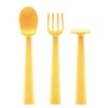 Constructive Eating 3-Piece Training Utensil Set - Sunshine Yellow Turtle