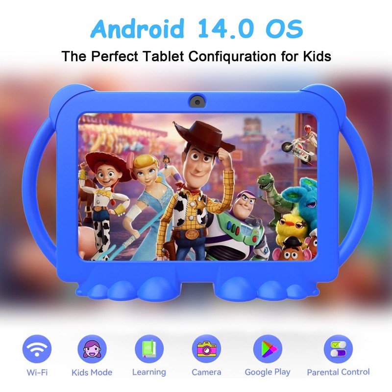 HOTTABLET Kids Tablet 7 inch Android 12, 4GB RAM 32GB
