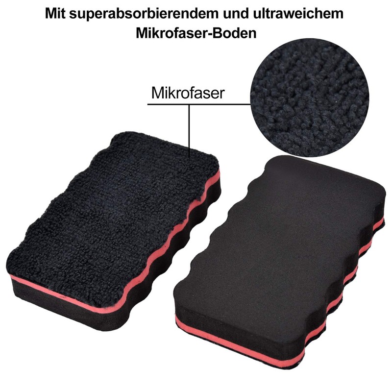 Set of 6 Whiteboard Sponge, Magnetic and Hand Washable Whiteboard