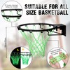 Jenaai 3 Pcs Glow in The Dark Basketball Set, Includes