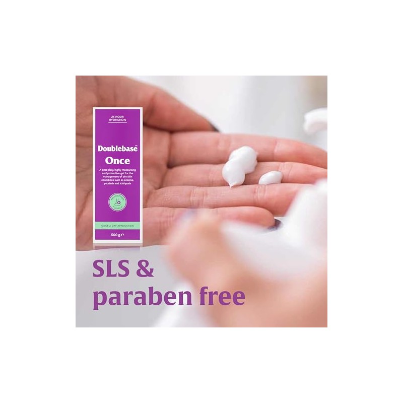 Doublebase Once Emollient Gel. Once-daily, highly moisturising, protective gel for