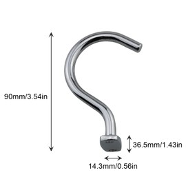 DGZZI Silver Snooker Billiard Table Solid Brass Board Cue Hook with 2PCS Mounting Screw