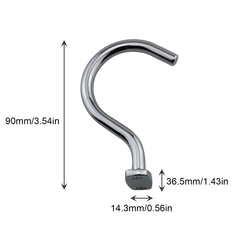 DGZZI Silver Snooker Billiard Table Solid Brass Board Cue Hook