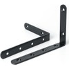 Sayayo Heavy Duty Shelf Brackets Black Shelf Bracket, Stainless Steel