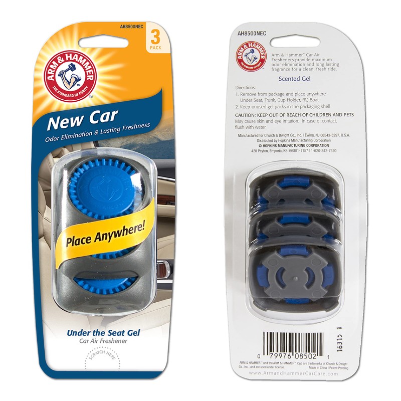 ARM & HAMMER AH8500NEC Under The Seat Air Freshener, New