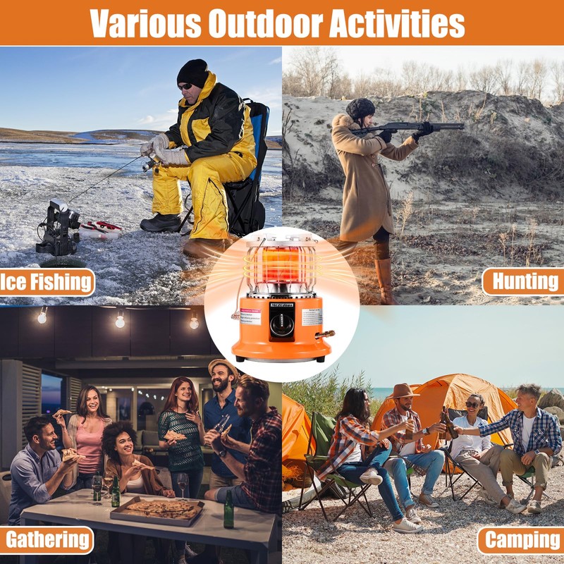 2 in 1 Propane Heater & Stove Dual Function for
