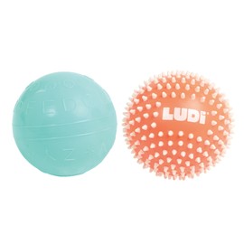 LUDI - 2 soft sensual balls for baby awakening - from 10 months