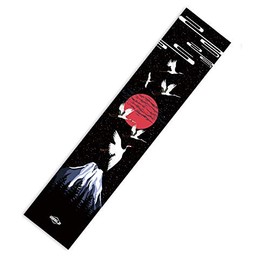 Fortoo 47"X10" Skateboard Longboard Dancing Board Waterproof Diamond Griptape Sheet Sticker Deck Sandpaper (Cloud Crane)