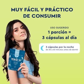Vitatú | MAG-4 con 4 fuentes de Magnesios: Glicinato, Citrato, Malato y Treonato de Magnesio. Con L-Teanina y B6, 90 cápsulas, Suplemento Alimenticio 