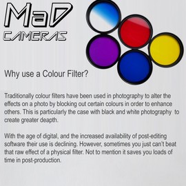 MaD Cameras Full Color Correction Filter for Digital SLR Cameras (Yellow, 58mm)