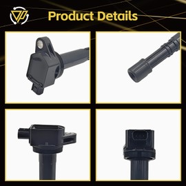 Decoropolis 4 PCS Ignition Coil Pack Compatible with Honda CR-V Civic Element Acura CS 2.0L 2.4L OEM 30520-PNA-007 UF583 UF311