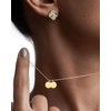 QXTX Initial Necklaces for Women,18K Gold Plated Dainty Letter Necklace
