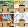 Toscoco 4x4 Heavy Duty Aluminium Pyramid Post Caps for Actual
