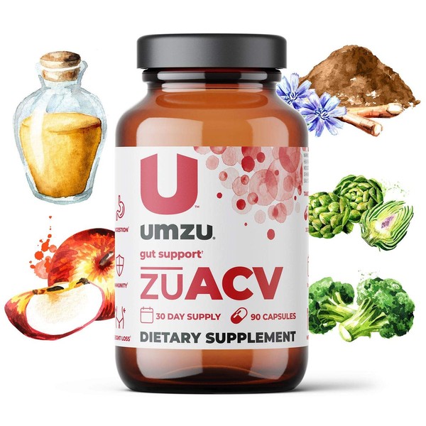 UMZU: zuACV+ Prebiotics - Apple Cider Vinegar(ACV) Capsules & Prebiotics - 30-Day Supply