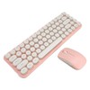 Wireless Keyboard Mouse Combo Mini Portable Retro Silent 2.4G Wireless