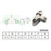 Zerniple Swivel Deck Hinge 316 Stainless Steel Boat Side Mount
