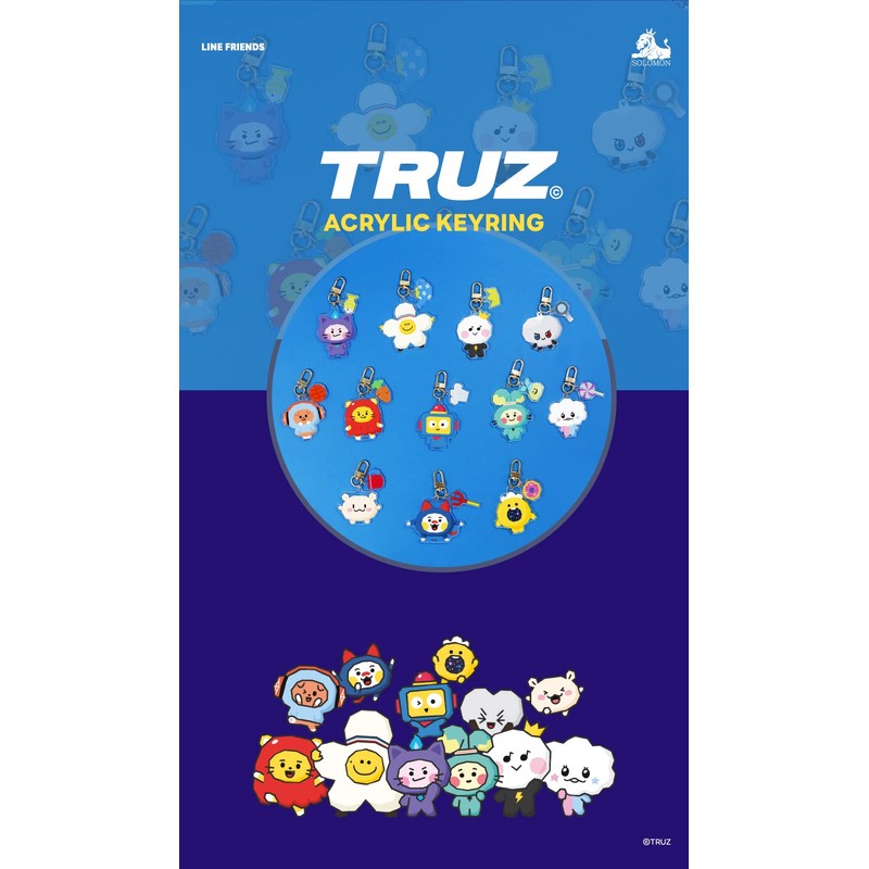Solomon Shoji TRUZ Acrylic Key Ring ACRYLIC KEYRING TRUZ-AKR-YC Acrylic