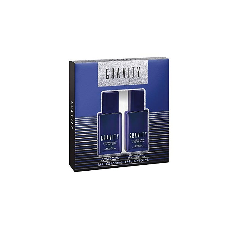 Gravity Cologne Spray, 1.7 Ounce, Pack of 2, Total Retail