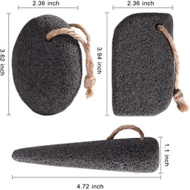 SAMEBUTECO Piedra Pómez Volcánica Natural Para Pies Piedra Pómez Para Limpieza De Plantas De Los Pies, Bordes De Los Pies, Limpieza Profunda De Las Costuras De Los Dedos, Exfoliante De Pies Para Elimi