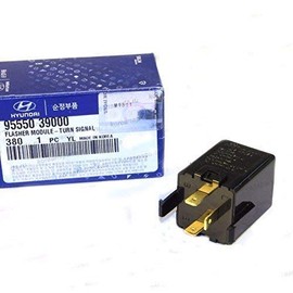 Genuine OEM 95550-39000 Flasher Module - Turn Signal / 9555039000 for select Hyundai Kia models/Replaces 9555033200 9555033700 9555034000