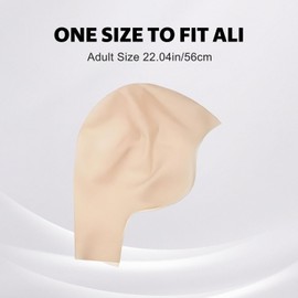 Lyivisk Latex Bald Wig Cap, Bald Cap, Bald Cap, Bald Cosplay Accessories, Carnival Make-Up Costume Accessory (One Size)