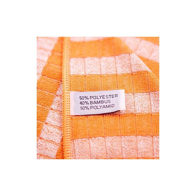 RESPEKT Microfibre Bamboo, 4-Piece Dish Cloths Set with High Absorbency,