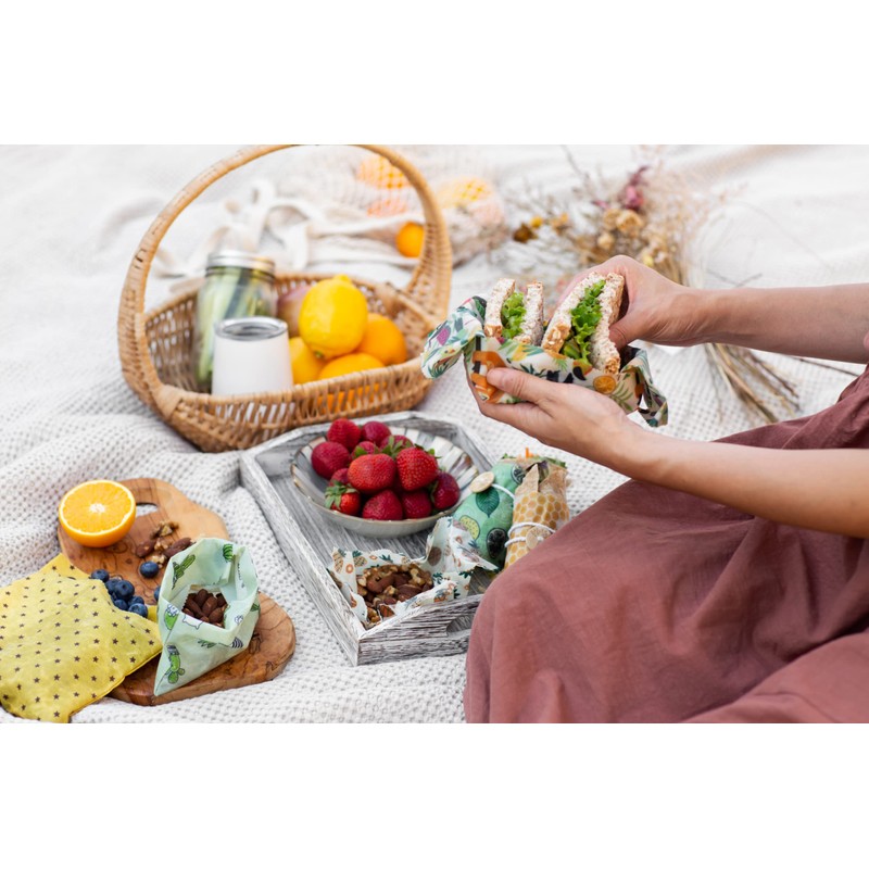 Trifecta Living Co. Versatile Beeswax Wraps (Set of 7) –