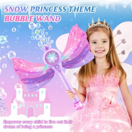 Britik Toys for 3-8 Year Old Girls: Bubble Wand for Kids Light & Music Bubble Machine Birthday Gifts for 3 4 5 6 7 8 9 10 Year Old Boys Girls Toy Presents Outdoor Garden Wedding Party Bubble Maker