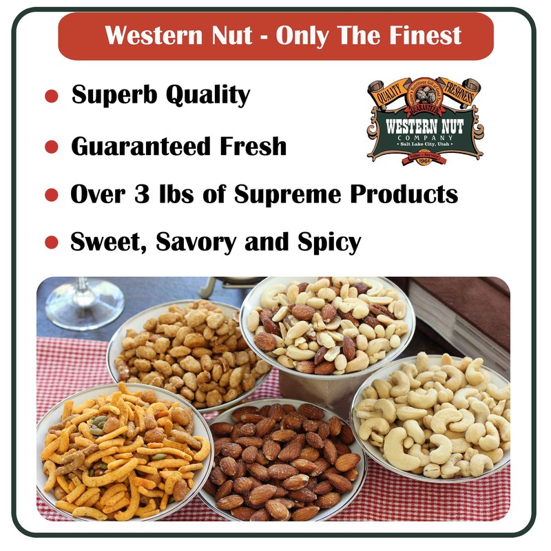 Premium Mixed Nuts Gift Box, Gourmet Assortment with Almonds, Cashews,