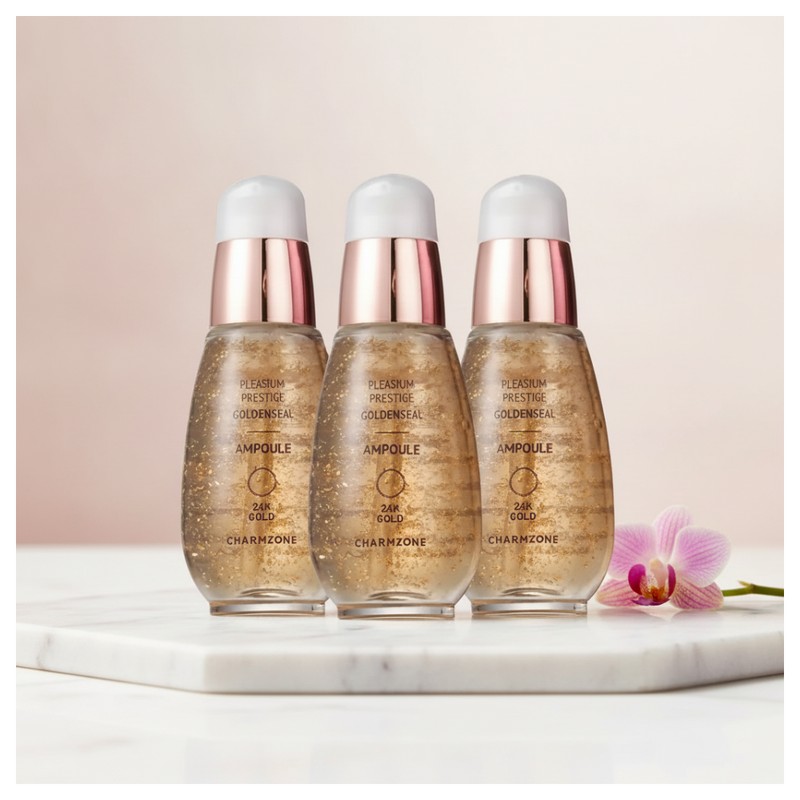Charmzone Golden Seal Pure Gold 24K Whitening Wrinkle Improvement Ampoule