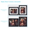 5x7 Picture Frame Black ,Display Pictures 4x6 With Mat or