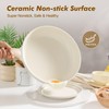 SENSARTE Ceramic Nonstick Frying Pan Skillet with Lid 8inch Non
