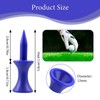 RNBEVANSANNE 110 Count Blue Castle Golf Tees Plastic 1-1/2 Inch