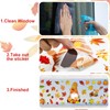 Autumn Window Stickers, 93Pcs Autumn Decorations Double-Sided Stickers, Fall Maple