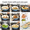 GoodCook Healthy Ceramic Titanium-infused All-in-One Pan with Tempered Glass Lid,