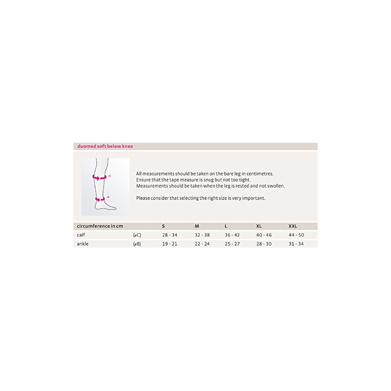 medi Duomed Soft (BS CCL 2) Compression Stockings Below Knee