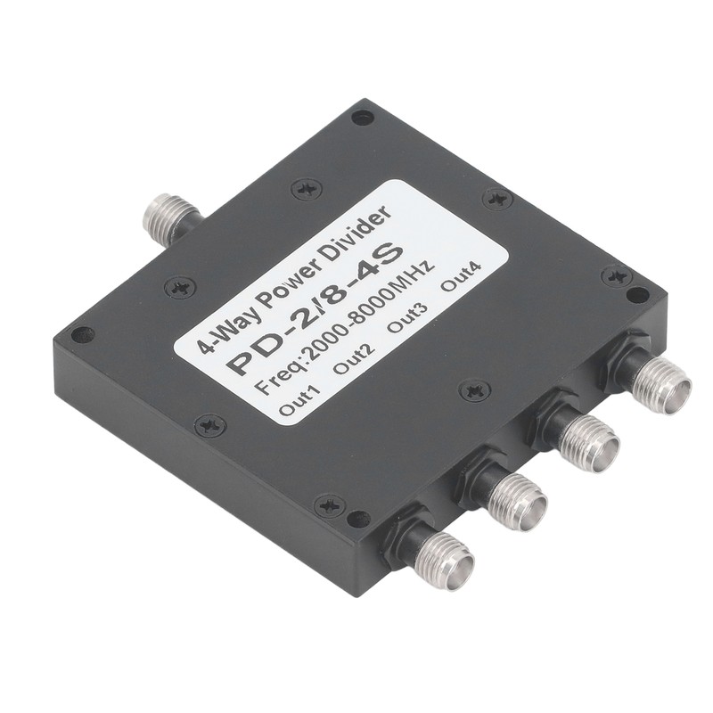 SMA Microstrip Power Splitter Combiner 2‑8GHz Stainless Steel 4 Way