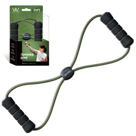 ALINCO WBF011G Training Rope, Soft, High Loads, Handle, Lightweight, Compact, Green