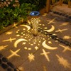 Go2garden Solar Lights Outdoor Decorative Stake Lights Waterproof with Moon