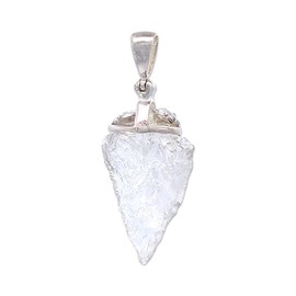 Starborn Clear Quartz Arrowhead Pendant Necklace (22")