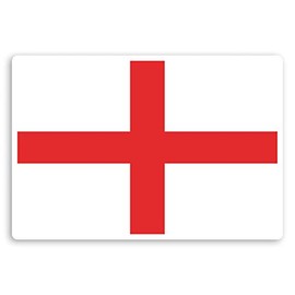 2 x 10cm England Flag Vinyl Stickers - St George's Cross Laptop Sticker #34114 (10cm Wide)