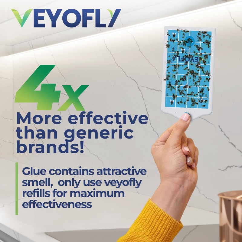 VEYOFLY Fruit Fly Traps for Indoors, Fly Trap Indoor, (2