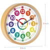 Roymnie Wall Clock for Kids Learning to Tell Time Analog