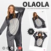 OLAOLA Triceratops Adult Onesie, Unisex Animal Onesies, Plush Cosplay Pajamas,