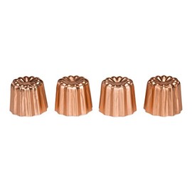 Canelé-Backformen-Set 4010 kupfer 4-teilig 4,5 cm